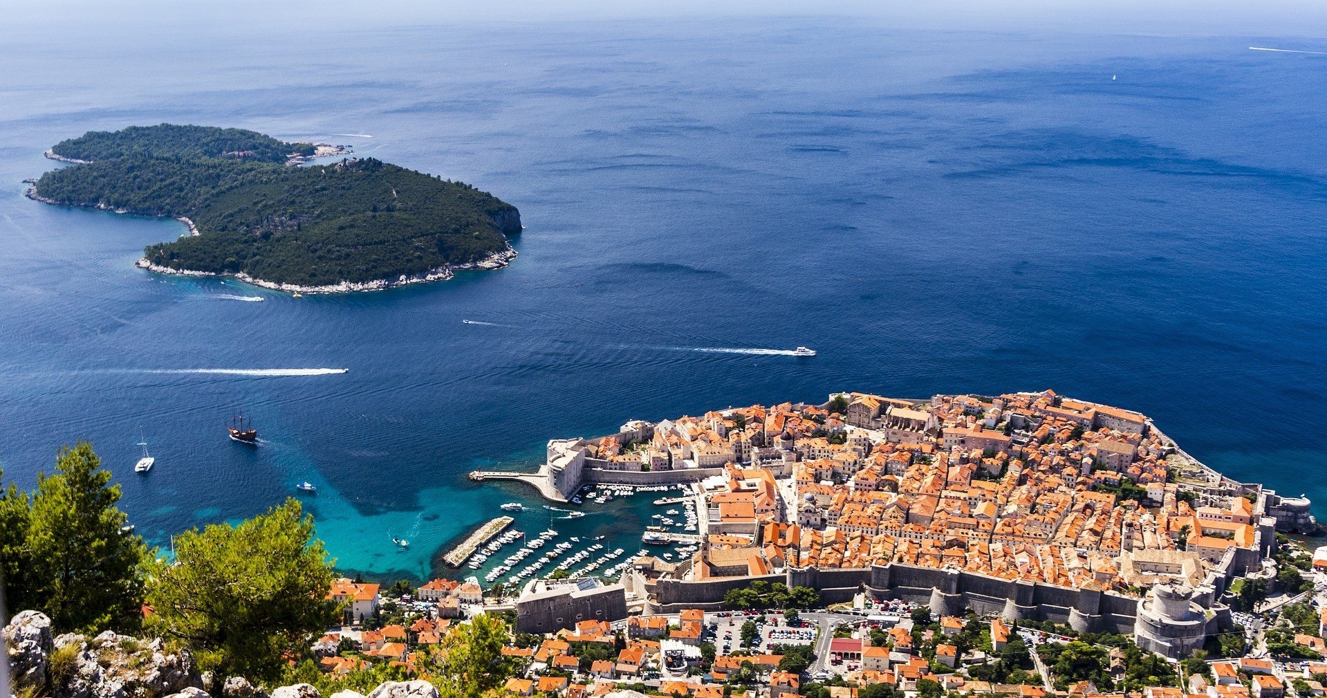lokrum and dubrovnik